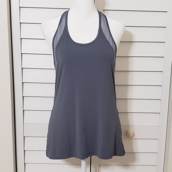 Victoria's Secret Sport Mesh Racerback Tank Top Gray Size S - Picture 2 of 9